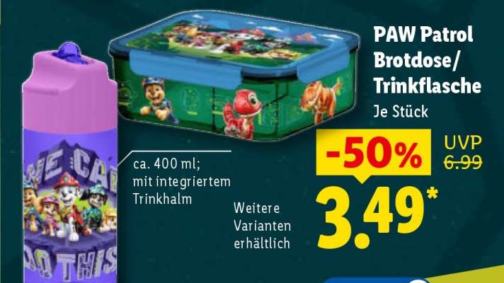 PAW Patrol Brotdose/Trinkflasche