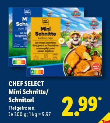 CHEF SELECT Mini Schnitte/Schnitzel