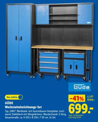 GÜDE Werkstatteinrichtungs-Set