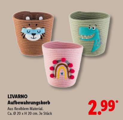 Livarno Aufbewahrungskorb