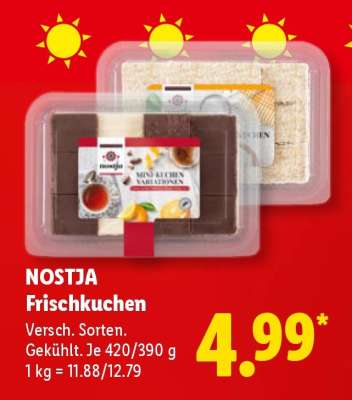 Nostja Frischkuchen