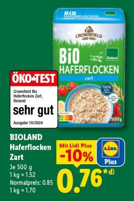 Bioland Haferflocken zart