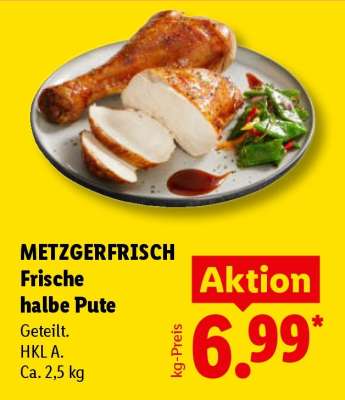Metzgerfrisch Frische halbe Pute