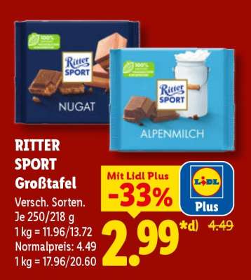Ritter Sport Großtafel