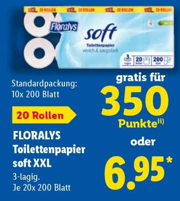 Floralys Toilettenpapier Soft XXL