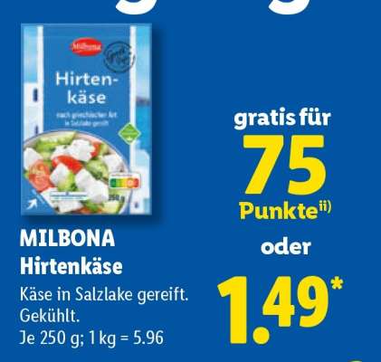 Milbona Hirtenkäse