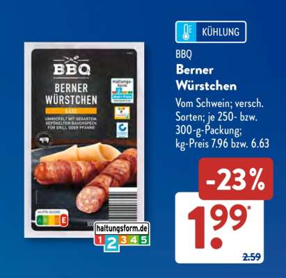 BBQ Berner-Würstchen