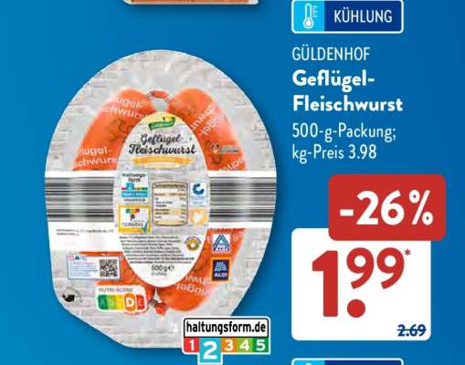GÜLDENHOF Geflügel-Fleischwurst