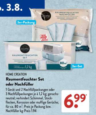 Raumentfeuchter Set oder Nachfüller