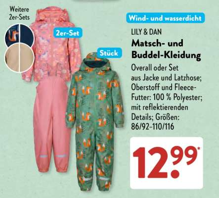 LILY & DAN Matsch- und Buddel-Kleidung