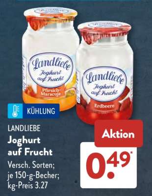 LANDLIEBE Joghurt auf Frucht