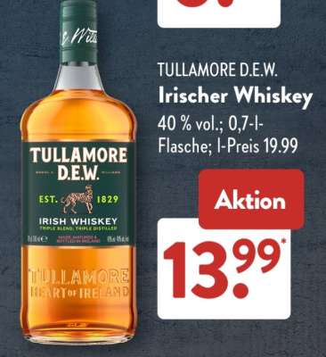 TULLAMORE D.E.W. Irischer Whiskey