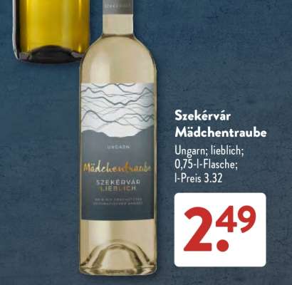 Szekérvár Mädchentraube