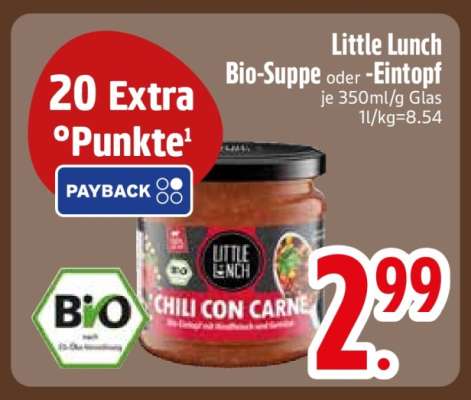 Little Lunch Bio-Suppe oder -Eintopf