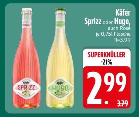 Käfer Sprizz oder Hugo