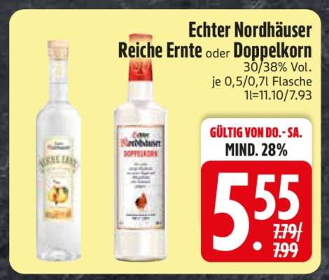 Echter Nordhäuser Reiche Ernte oder Doppelkorn