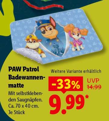 PAW Patrol Badewannenmatte