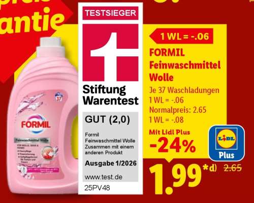 Formil Feinwaschmittel Wolle