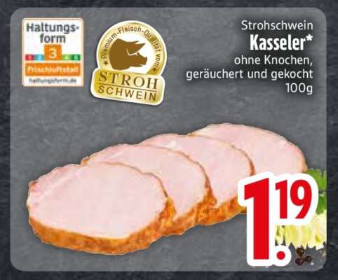 Strohschwein Kasseler
