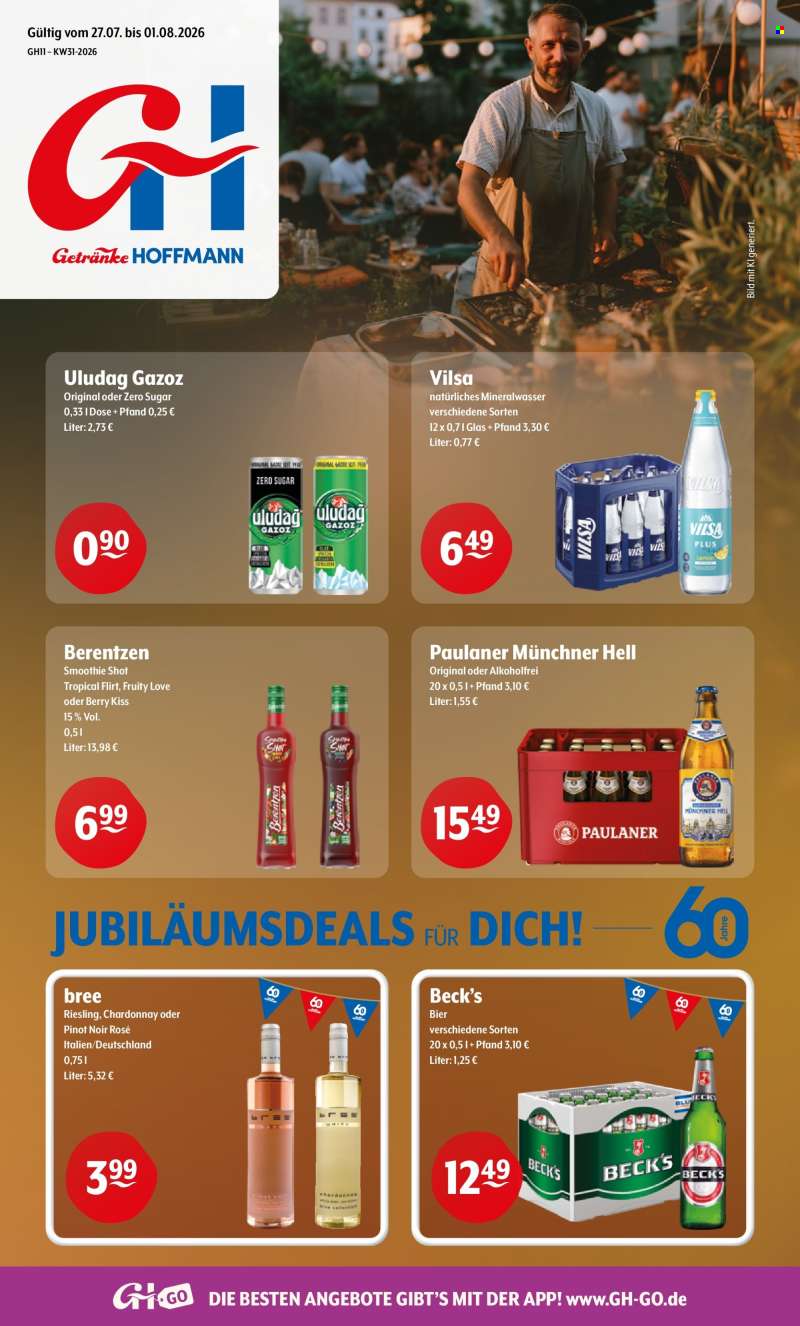 Prospekte Getränke Hoffmann - 27.07.2026 - 1.08.2026.