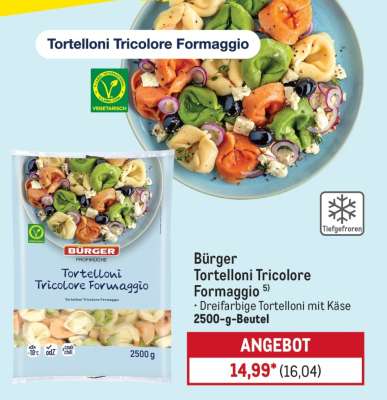 Bürger Tortelloni Tricolore Formaggio
