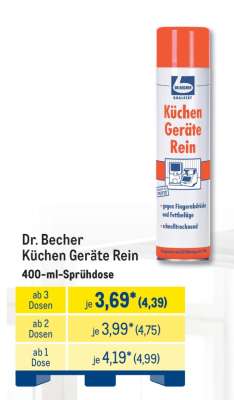 Dr. Becher Küchen Geräte Rein