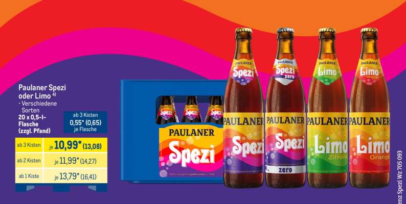 Paulaner Spezi oder Limo