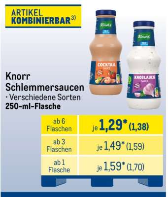 Knorr Schlemmersaucen