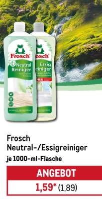 Frosch Neutral-/Essigreiniger