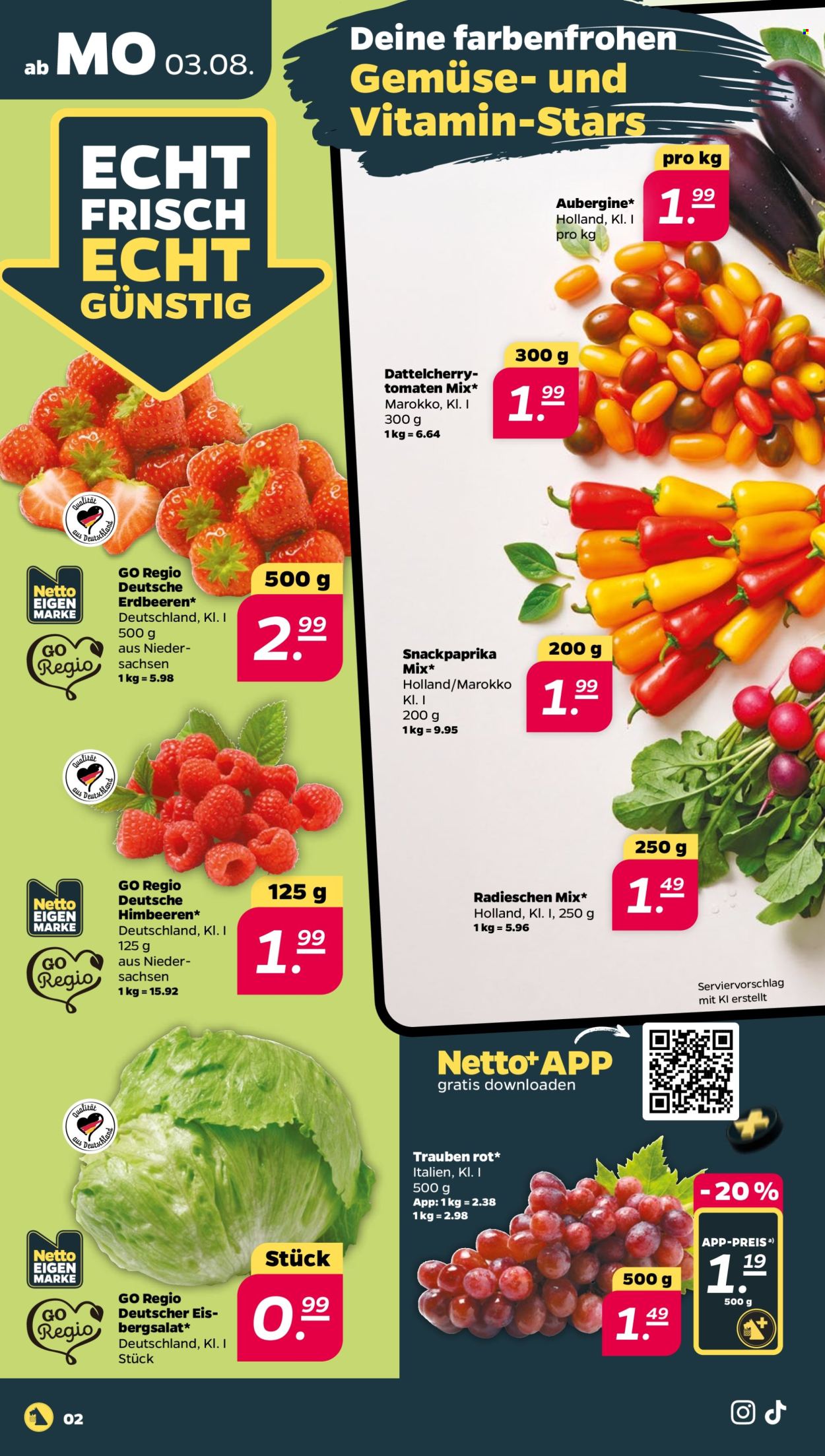 Leták Netto - 3.8.2026 - 8.8.2026. Strana 2