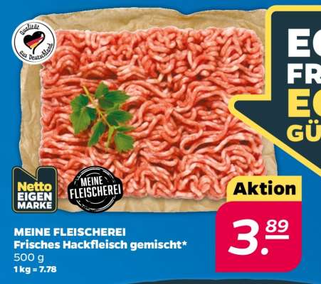 Meine Fleischerei Frisches Hackfleisch gemischt
