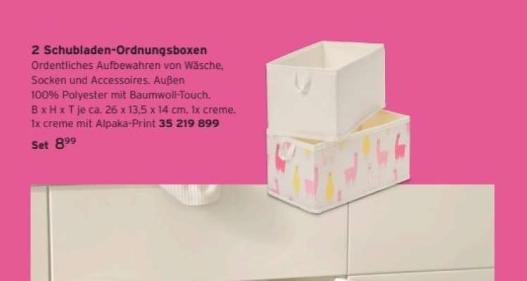 2 Schubladen-Ordnungsboxen