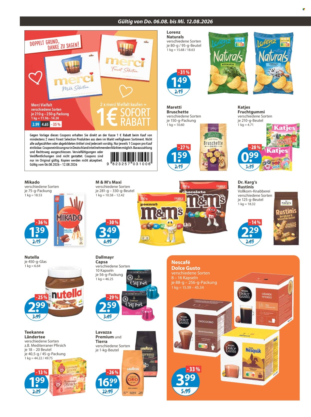 Leták V-Markt - 6.8.2026 - 12.8.2026. Strana 8