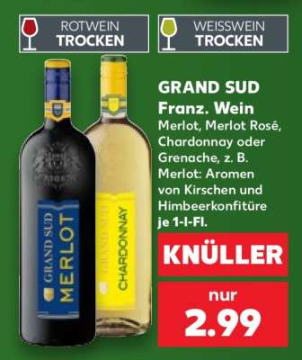 GRAND SUD Franz. Wein