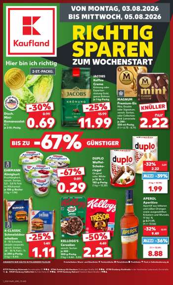 Prospekte Kaufland - 3.08.2026 - 5.08.2026.