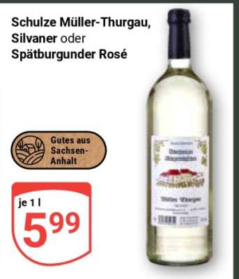 Schulze Müller-Thurgau, Silvaner oder Spätburgunder Rosé