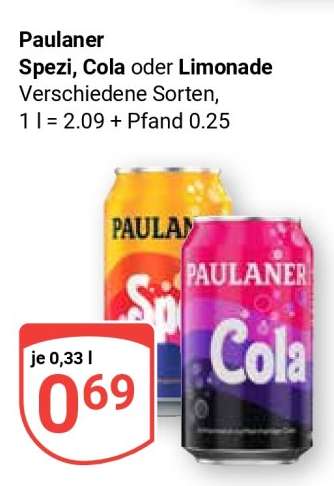 Paulaner Spezi, Cola oder Limonade