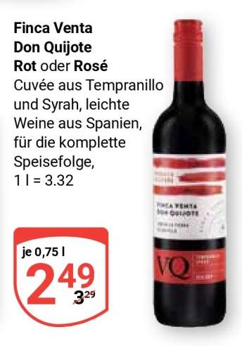 Finca Venta Don Quijote Rot oder Rosé