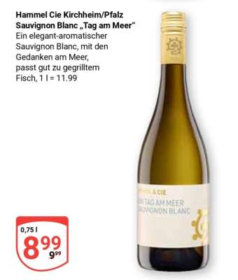 Hammel Cie Kirchheim/Pfalz Sauvignon Blanc „Tag am Meer“