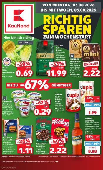 Prospekte Kaufland - 3.08.2026 - 5.08.2026.