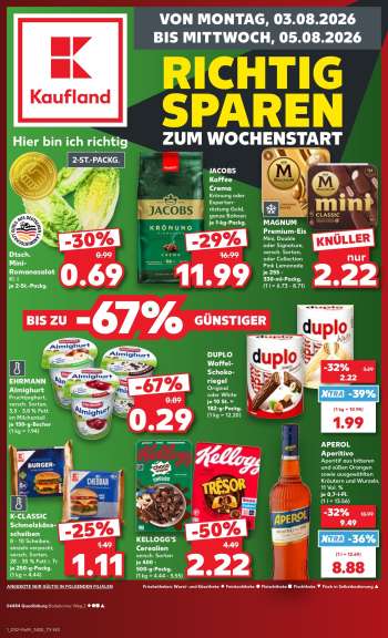 Leták Kaufland - 3.8.2026 - 5.8.2026.