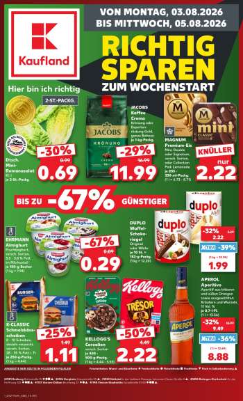 Leták Kaufland - 3.8.2026 - 5.8.2026.
