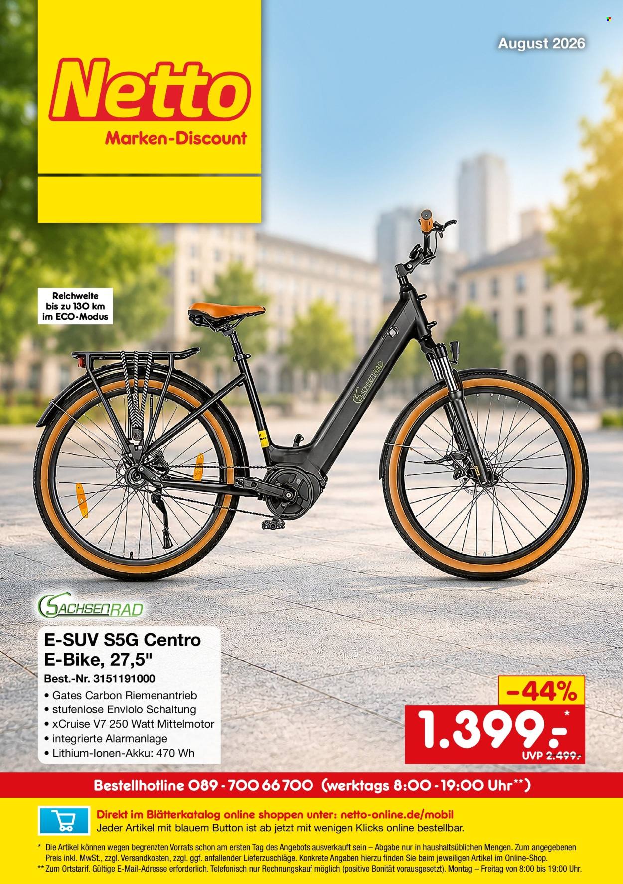 Netto Marken-Discount Prospekte  - 30.07.2026 - 31.08.2026. Seite 1