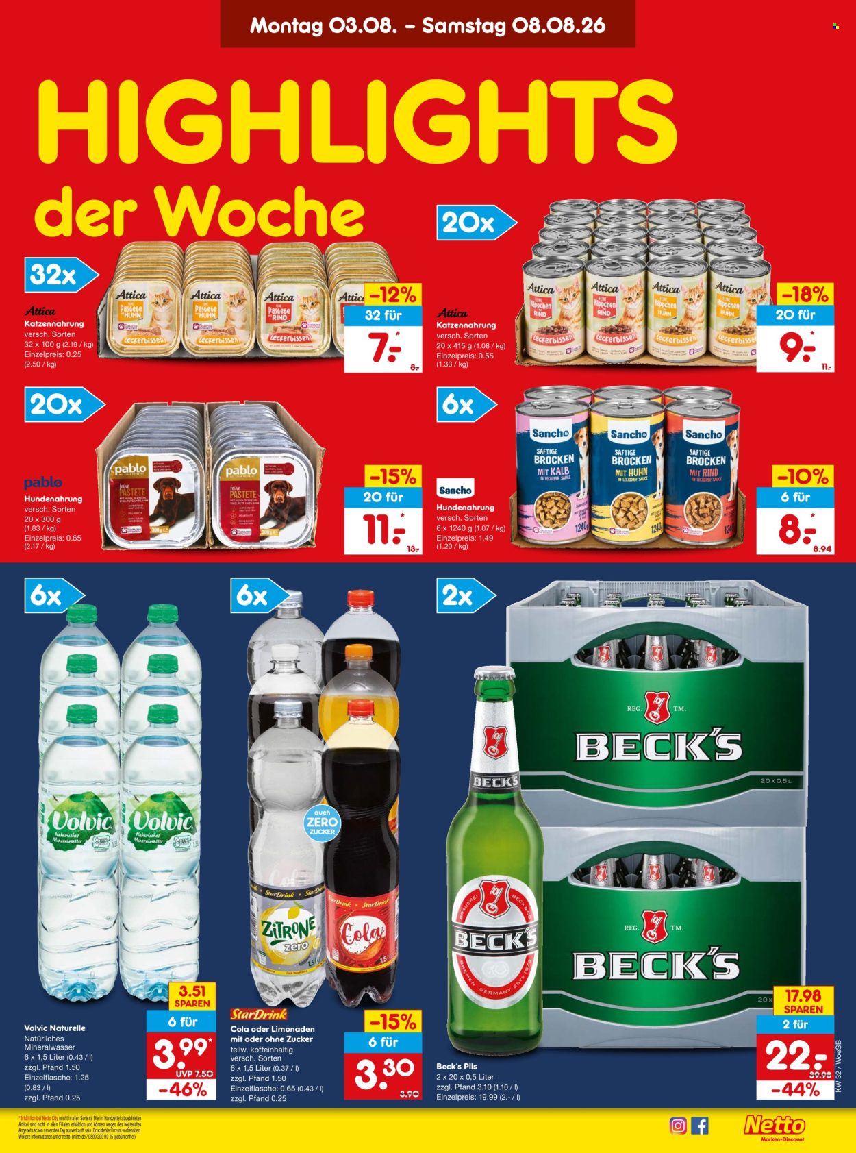 Leták Netto Marken-Discount - 3.8.2026 - 8.8.2026. Strana 3