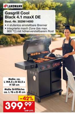 Gasgrill Cool Black 4.1 maxX DE