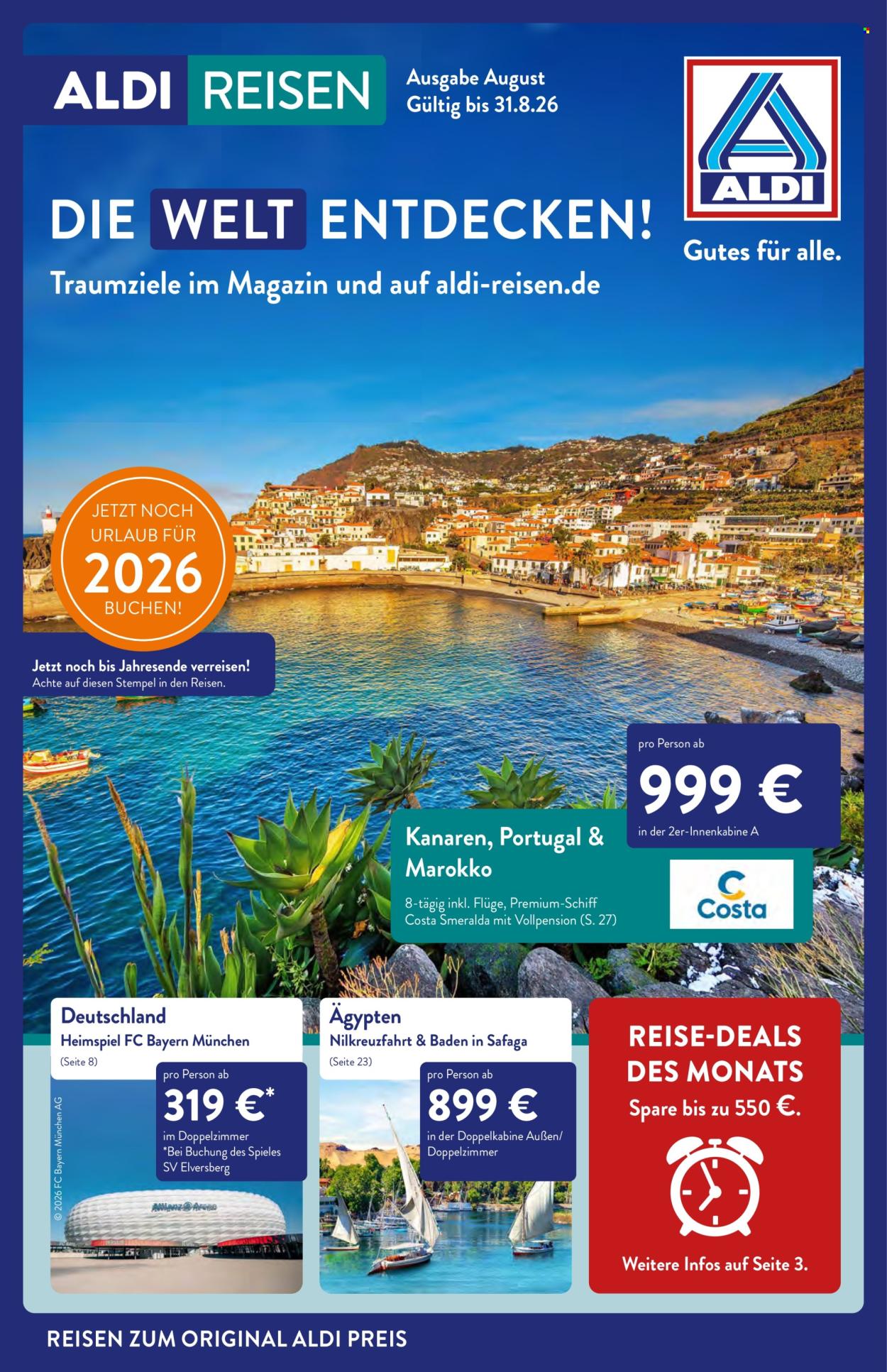 ALDI Nord Prospekte  - 1.08.2026 - 31.08.2026. Seite 1