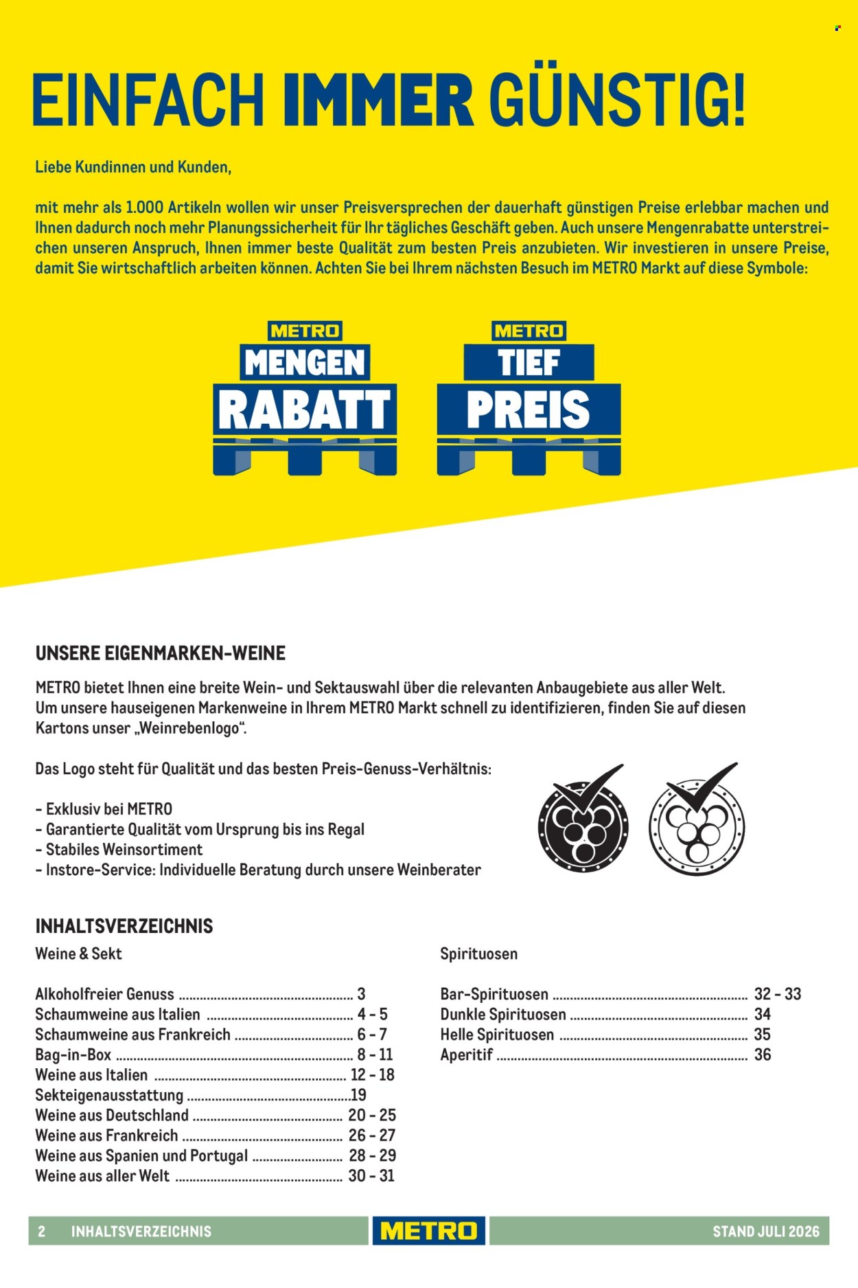 Metro Prospekte . Seite 2