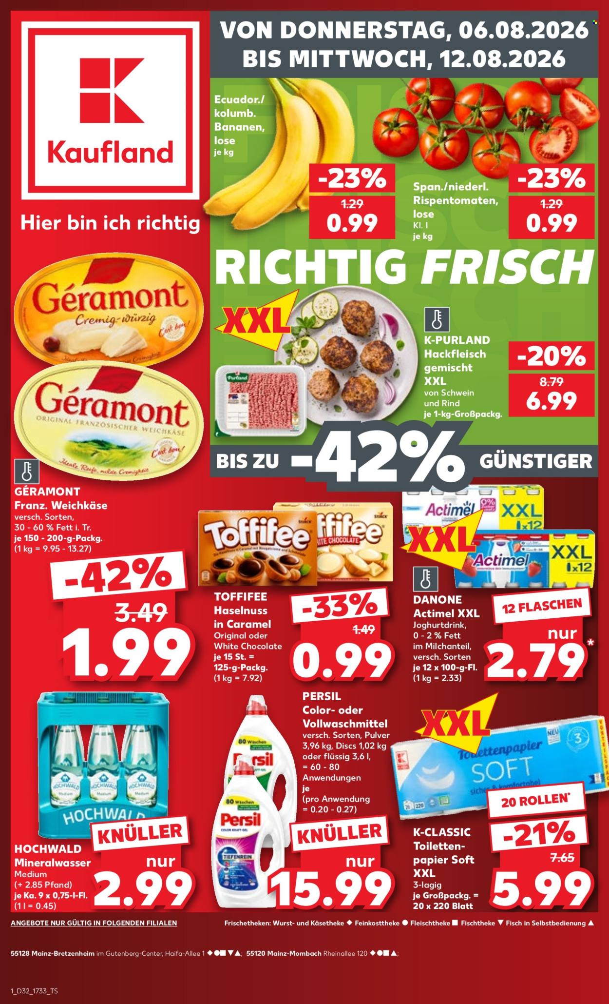 Kaufland Prospekte  - 6.08.2026 - 12.08.2026. Seite 1