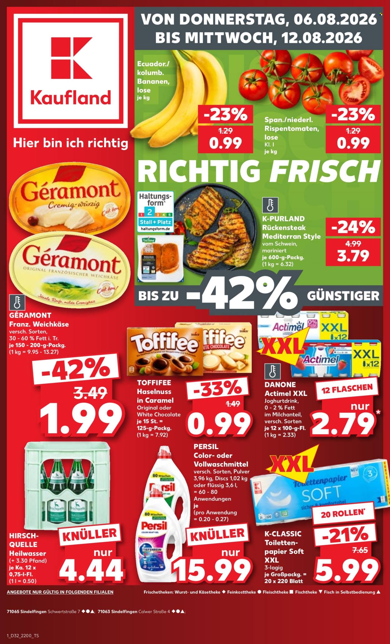 Kaufland Prospekte  - 6.08.2026 - 12.08.2026. Seite 1