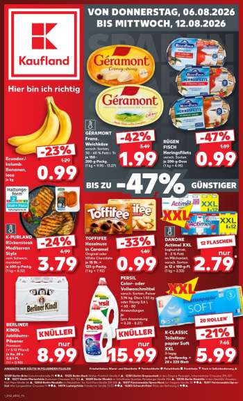 Prospekte Kaufland - 6.08.2026 - 12.08.2026.